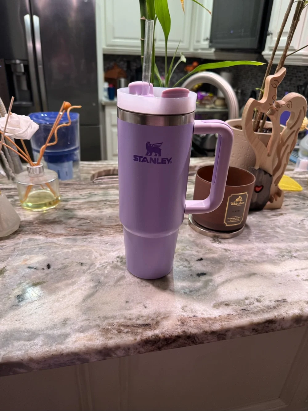 Stanley Lavender Insulated Travel Mug with Handle - Picture 1 of 4